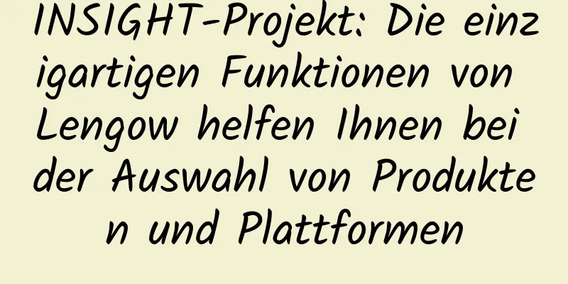 INSIGHT-Projekt: Die einzigartigen Funktionen von Lengow helfen Ihnen bei der Auswahl von Produkten und Plattformen