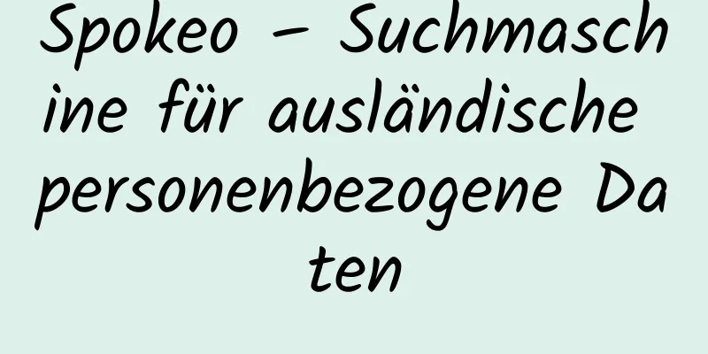 Spokeo – Suchmaschine für ausländische personenbezogene Daten