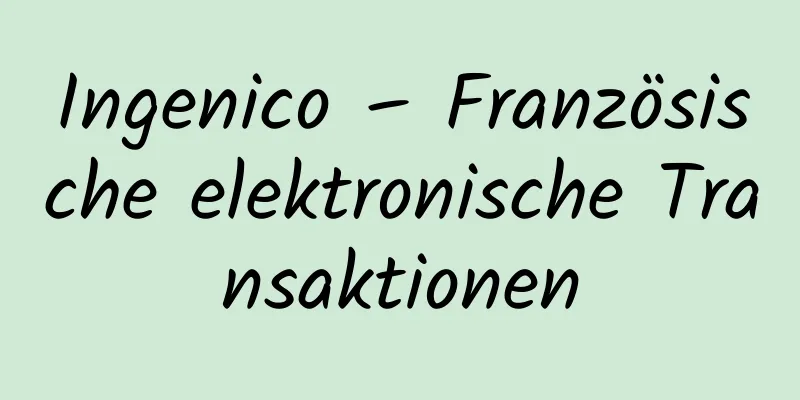 Ingenico – Französische elektronische Transaktionen