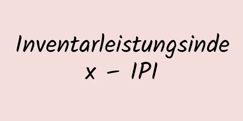 Inventarleistungsindex – IPI