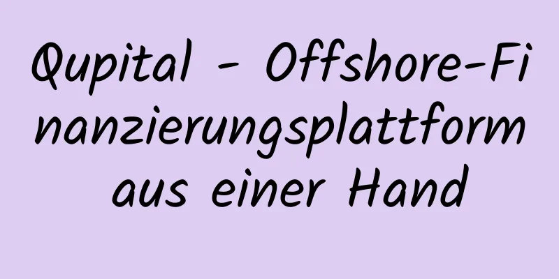 Qupital - Offshore-Finanzierungsplattform aus einer Hand