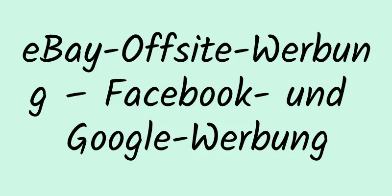 eBay-Offsite-Werbung – Facebook- und Google-Werbung