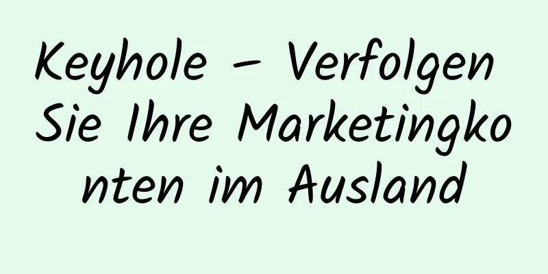 Keyhole – Verfolgen Sie Ihre Marketingkonten im Ausland