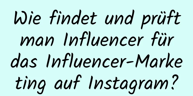 Wie findet und prüft man Influencer für das Influencer-Marketing auf Instagram?