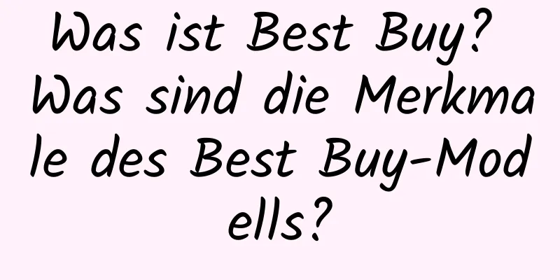 Was ist Best Buy? Was sind die Merkmale des Best Buy-Modells?