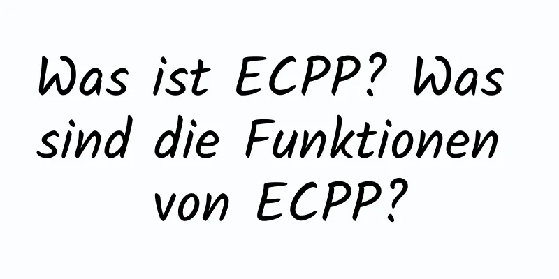 Was ist ECPP? Was sind die Funktionen von ECPP?