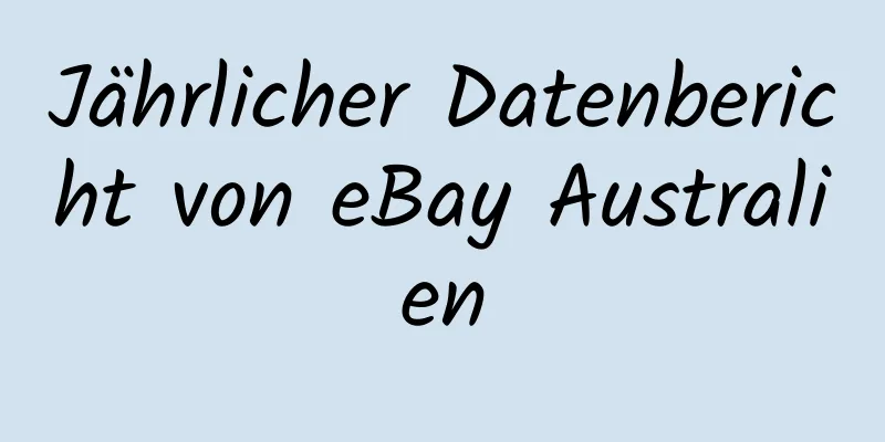 Jährlicher Datenbericht von eBay Australien