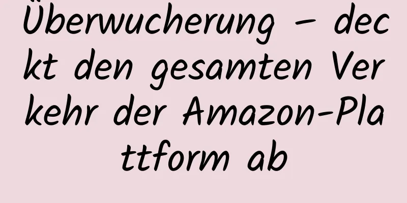 Überwucherung – deckt den gesamten Verkehr der Amazon-Plattform ab