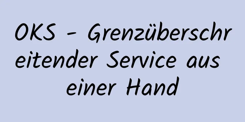 OKS - Grenzüberschreitender Service aus einer Hand