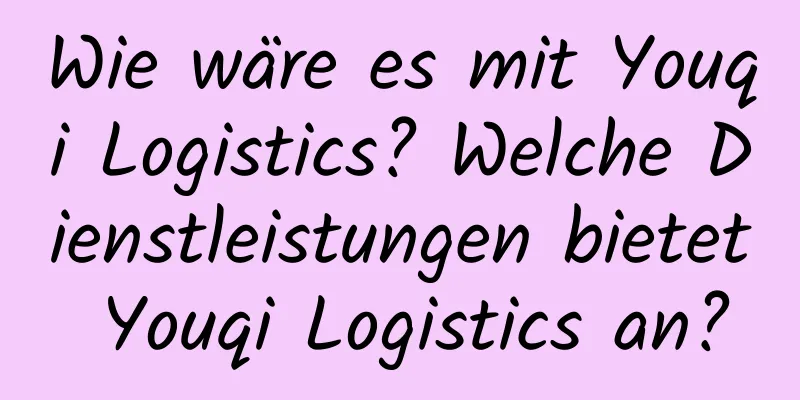 Wie wäre es mit Youqi Logistics? Welche Dienstleistungen bietet Youqi Logistics an?