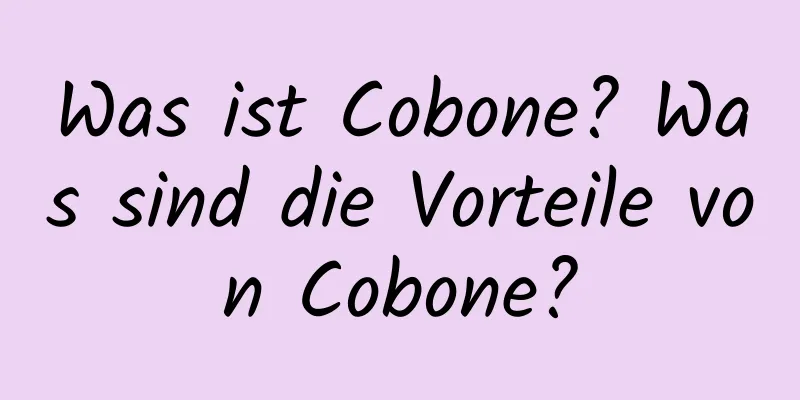 Was ist Cobone? Was sind die Vorteile von Cobone?