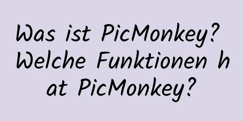 Was ist PicMonkey? Welche Funktionen hat PicMonkey?