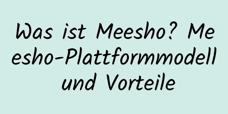 Was ist Meesho? Meesho-Plattformmodell und Vorteile