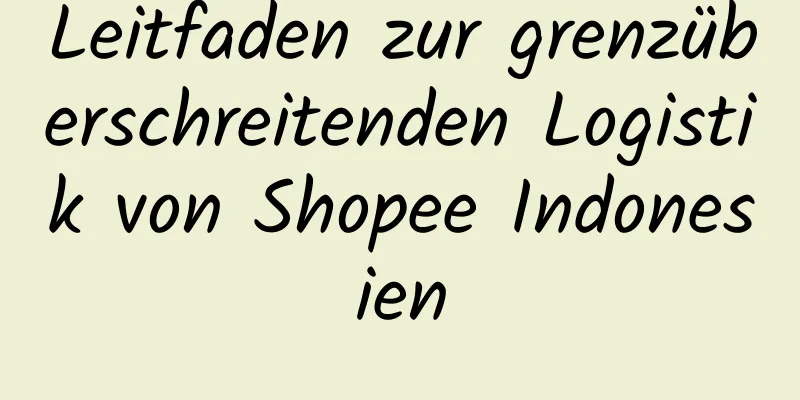 Leitfaden zur grenzüberschreitenden Logistik von Shopee Indonesien