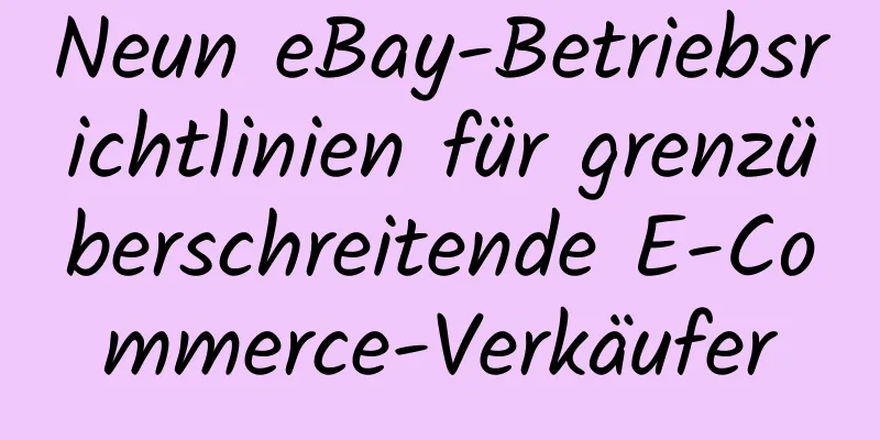 Neun eBay-Betriebsrichtlinien für grenzüberschreitende E-Commerce-Verkäufer