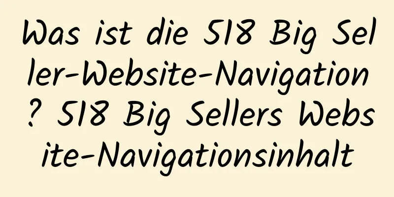 Was ist die 518 Big Seller-Website-Navigation? 518 Big Sellers Website-Navigationsinhalt