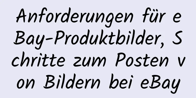 Anforderungen für eBay-Produktbilder, Schritte zum Posten von Bildern bei eBay