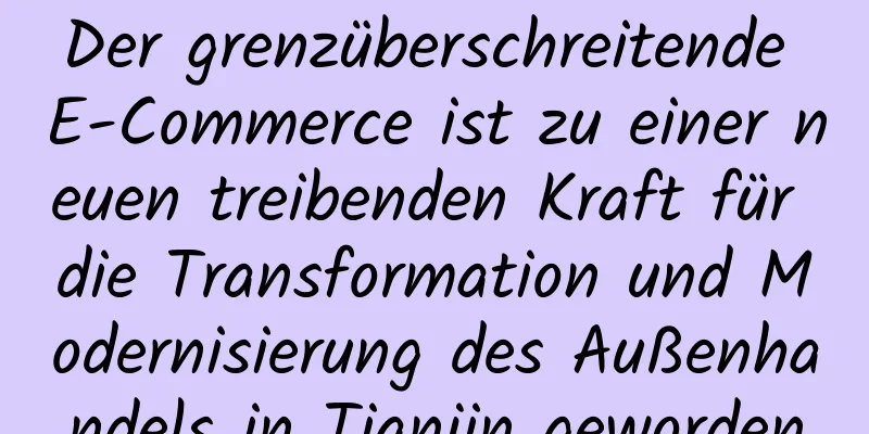 Der grenzüberschreitende E-Commerce ist zu einer neuen treibenden Kraft für die Transformation und Modernisierung des Außenhandels in Tianjin geworden