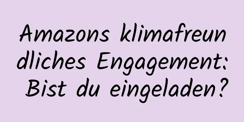 Amazons klimafreundliches Engagement: Bist du eingeladen?