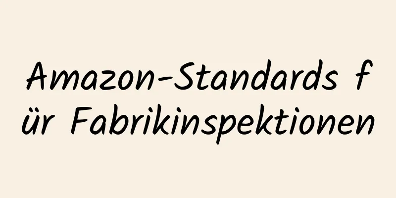 Amazon-Standards für Fabrikinspektionen