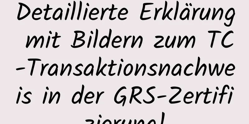 Detaillierte Erklärung mit Bildern zum TC-Transaktionsnachweis in der GRS-Zertifizierung!