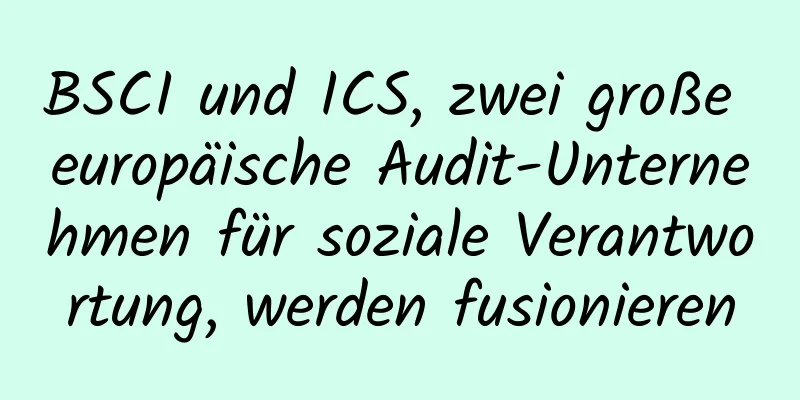 BSCI und ICS, zwei große europäische Audit-Unternehmen für soziale Verantwortung, werden fusionieren