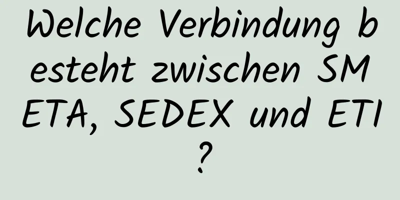 Welche Verbindung besteht zwischen SMETA, SEDEX und ETI?