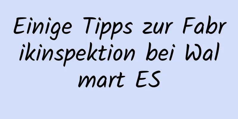 Einige Tipps zur Fabrikinspektion bei Walmart ES