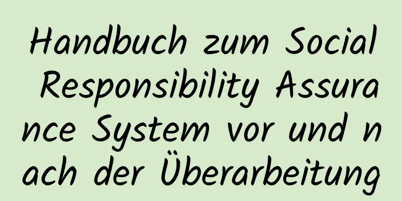 Handbuch zum Social Responsibility Assurance System vor und nach der Überarbeitung