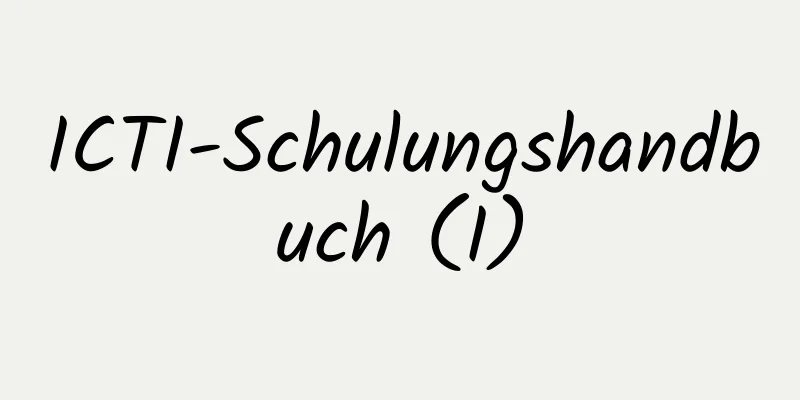 ICTI-Schulungshandbuch (I)