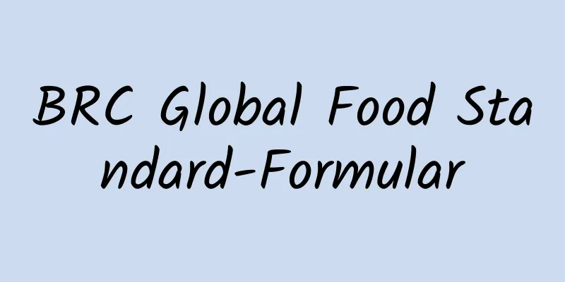 BRC Global Food Standard-Formular