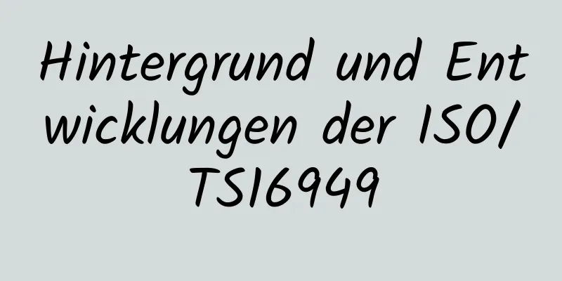 Hintergrund und Entwicklungen der ISO/TS16949